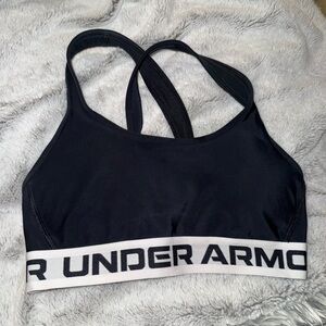 Under Armour Women's Black and White Sports Bra